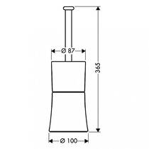 Щітка для унітазу Axor Citterio 41536260 хром матовий, фото №2