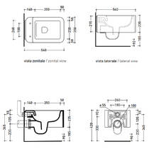 Унитаз подвесной Flaminia Nile NL118G антрацит, фото №3
