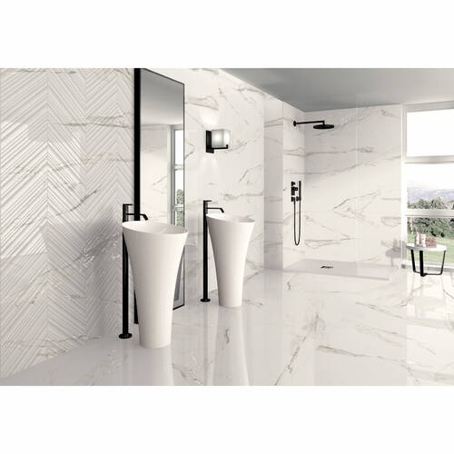 Плитка Ibero Selecta Carrara White Plus Rec-Bis 40x120 см, фото 4