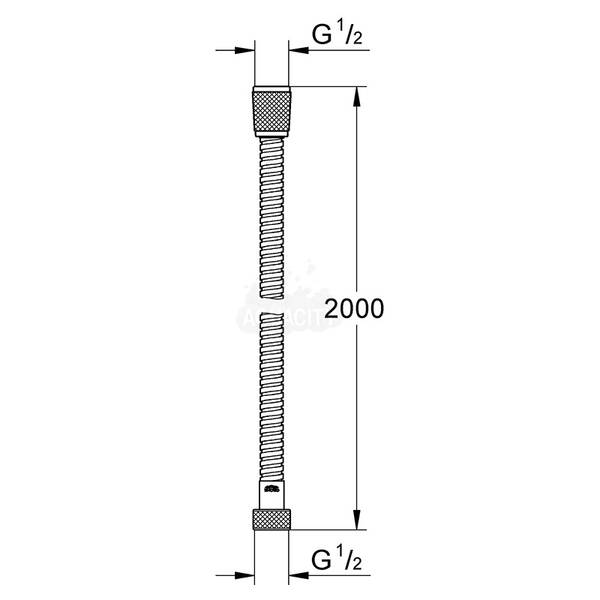 Душовий шланг Grohe Relexaflex 28145000 2,0 м, фото 2