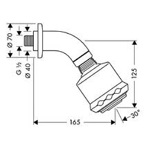 Верхній душ Hansgrohe Clubmaster 3jet 27475000 хром, фото №2