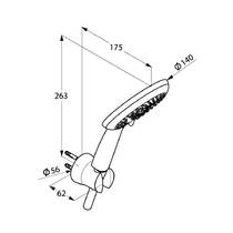 Душевой набор Kludi Freshline 6795091-00 белый матовый, фото №2