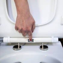 Крышка для унитаза Cersanit Slim дюропласт soft close для унитаза Carina K98-0135, фото №2