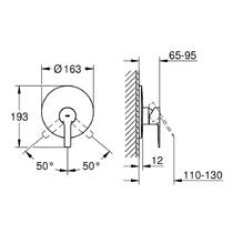 Смеситель скрытого монтажа для душа Grohe Lineare 19296DC1 стальной, фото №2