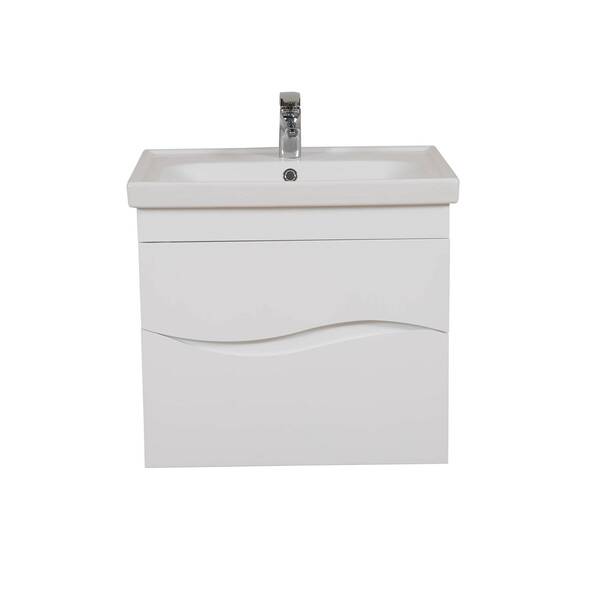 Тумба з раковиною Аква Родос Альфа 28336 Frame підвісна 65 см, фото 2