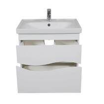 Тумба з раковиною Аква Родос Альфа 28336 Frame підвісна 65 см, фото №4