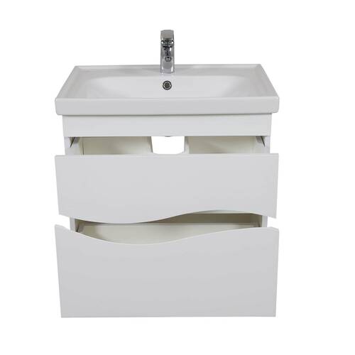 Тумба з раковиною Аква Родос Альфа 28336 Frame підвісна 65 см, фото 4