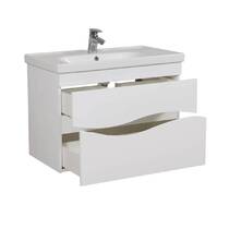 Тумба з раковиною Аква Родос Альфа 27131 Frame підвісна 80 см, фото №3