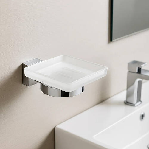 Мыльница Аква Родос Терра 05474/4785 с держателем хром, фото 1