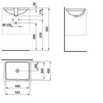 Раковина Laufen Pro H8119600001091 53 см, фото №2