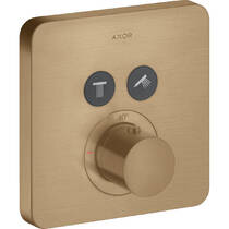 Змішувач прихованого монтажу для душу Axor ShowerSolutions 36707140 з термостатом, матова бронза, фото №1