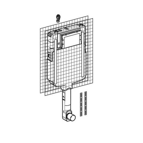 Бачок скрытого монтажа Geberit Sigma 109.791.00.1, фото 2