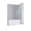 Шторка для ванны Devit Quest FEN079 140х80 см стекло прозрачное, реверсивная, фото 1