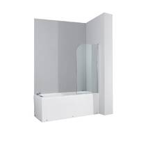 Шторка для ванны Devit Quest FEN079 140х80 см стекло прозрачное, реверсивная, фото №1