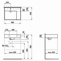 Раковина Laufen Kartell H8103350001581 60 см без перелива, фото №3