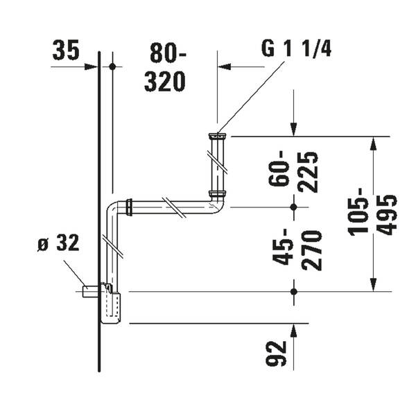 Сифон для раковины Duravit 0050760000, фото 3