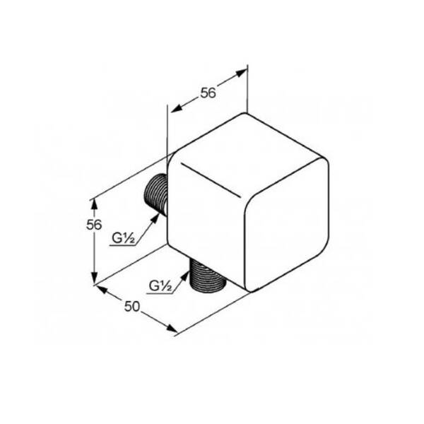 Шланговое подключение Kludi A-Qa white 655404300, фото 2