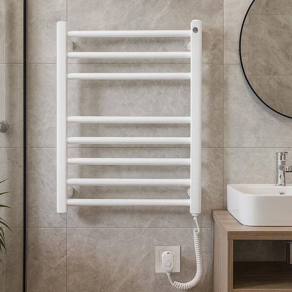 Рушникосушарка електрична Instal Projekt Viking electro VIKE-50/70 530х700 мм білий 130 Вт, фото 1