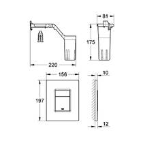 Клавіша змиву Grohe Skate Cosmopolitan 38805000 хром, фото №2