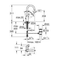 Змішувач для раковини Grohe Eurosmart 23537002 хром, фото №2