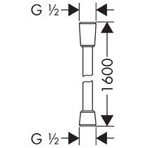 Душовий шланг Hansgrohe Isiflex 28276610 1,6 м, фото №2
