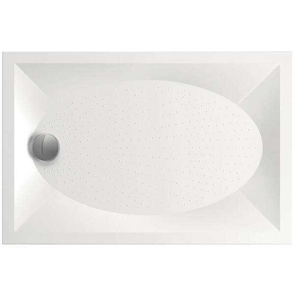 Душевой поддон из искусственного камня Paa ART KDPART80X120/00 80х120см прямоугольный белый глянец, фото 1