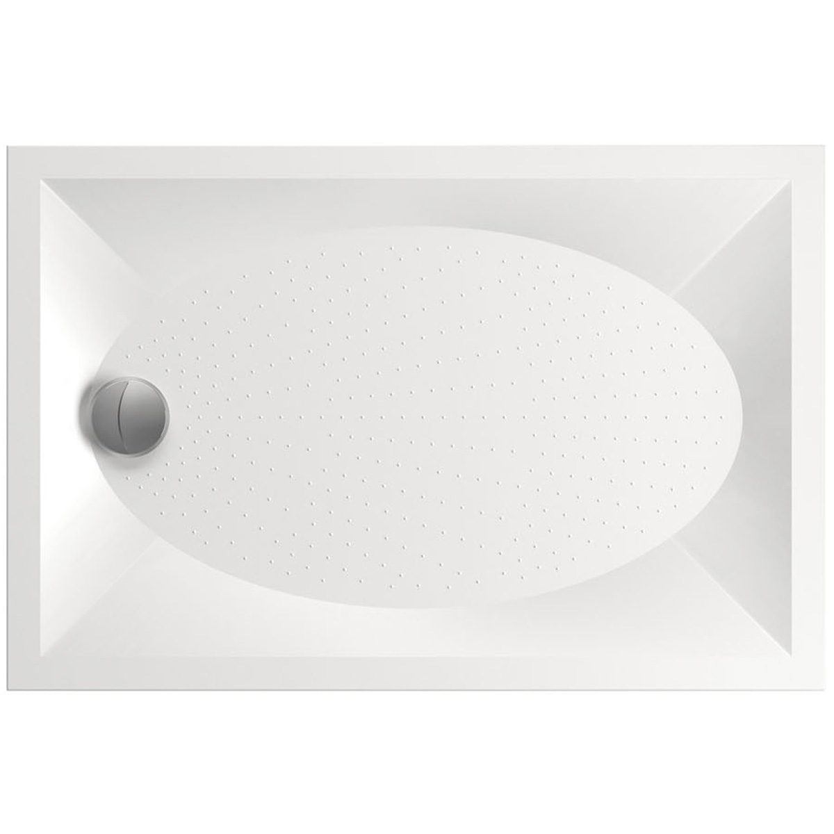 KDPART80X120/00 ART Піддон душовий прямокутний 80х120 з литого (штучного) каменю з ніжками та панелью, антиковзка поверхня, білий глянець (1 сорт)