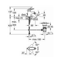 Змішувач для біде Grohe BauFlow 23754000 хром, фото №2
