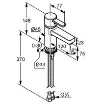 Смеситель для раковины Kludi Zenta 382620575 хром, фото №2