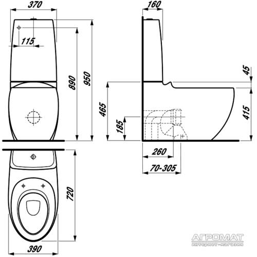 Унітаз підлоговий Laufen Alessi one H8229764000001, фото 6
