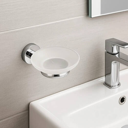 Мыльница Аква Родос Глория 44015/8122 с держателем хром, фото 1