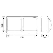 Держатель для туалетной бумаги Genwec GW03 11 04 02 с крышкой, двойной, хром, фото №2
