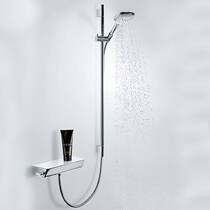Змішувач для душу термостатичний Hansgrohe Raindance Select E 27039400 з душовим набором і штангою, хром, фото №3