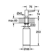 Дозатор для жидкого мыла Grohe Cosmopolitan 40535000 хром, фото №3