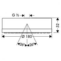 Верхний душ Axor Citterio 28489950 латунь матовый, фото №2