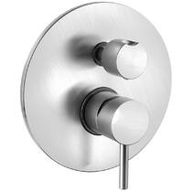 Смеситель скрытого монтажа для ванны/душа Paffoni Light LIG019ST цвет - стальной, фото №2