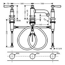 Смеситель для раковины Axor Montreux 16535000 хром, фото №2