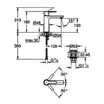 Смеситель для раковины Grohe Lineare 23106001 хром, фото №4