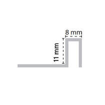 Профиль Butech Pro-Part Laton Cromado B73134003 хром 2500х11х8 мм, фото №4