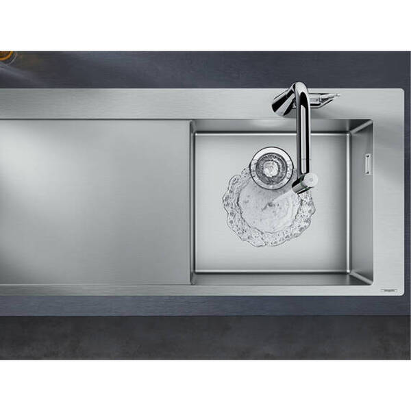 Мийка для кухні Hansgrohe S71 43331800 (S716-F450) сталь, фото 3