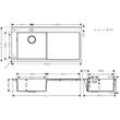 Мийка для кухні Hansgrohe S71 43331800 (S716-F450) сталь, фото 2