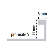 Профиль Butech Pro-Mate 5 Laton Cromado 100004946 / B71132004 хром 2500х11х5 мм, фото №4