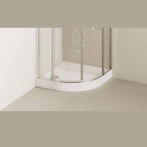 Душевой поддон из искусственного камня Paa ART RO 90 R550 DPARTRO90R550W/00 90х90см 1/4 круга белый глянец, фото 5