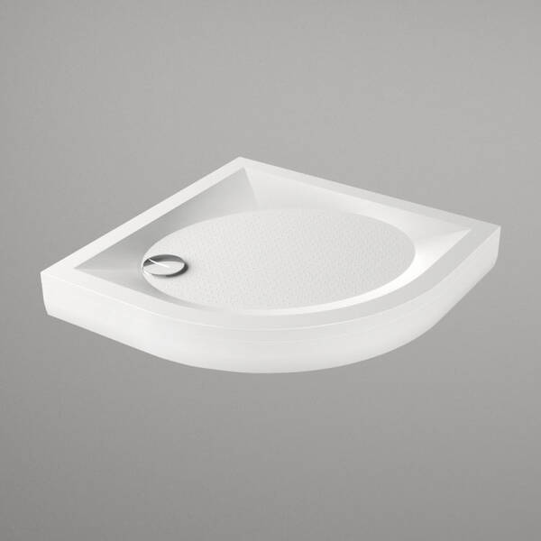 Душевой поддон из искусственного камня Paa ART RO 90 R550 DPARTRO90R550W/00 90х90см 1/4 круга белый глянец, фото 4