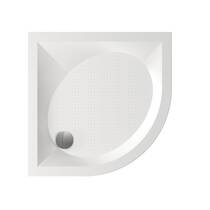 Душевой поддон из искусственного камня Paa ART RO 90 R550 DPARTRO90R550W/00 90х90см 1/4 круга белый глянец, фото №1