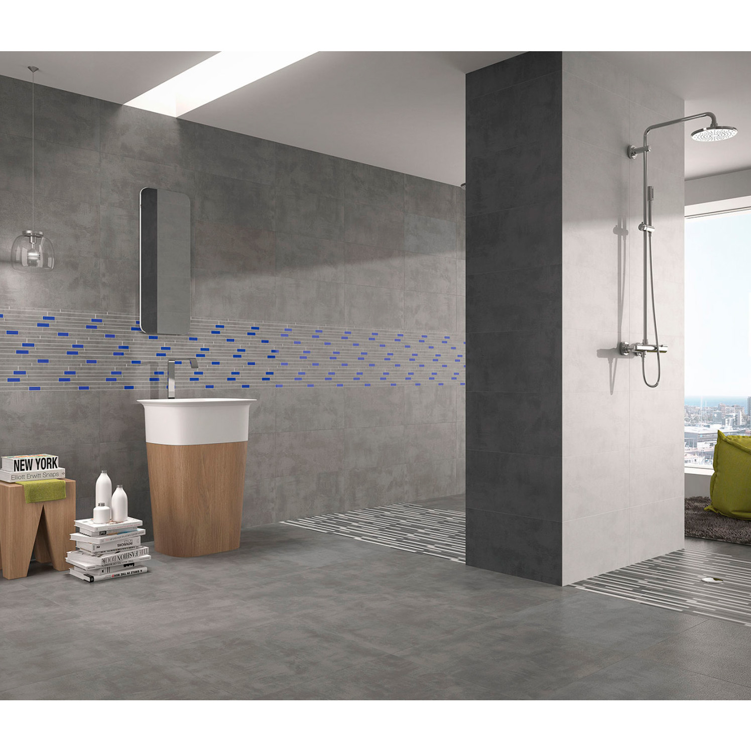 CEMENTO GRIS MAT RECT (FAM 017) (1 сорт)
