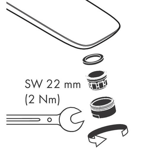 Аэратор Hansgrohe QuickClean 13913000 M24x1 без регулятора расхода воды для кухонного смесителя, фото 2
