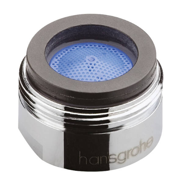 Аэратор Hansgrohe QuickClean 13913000 M24x1 без регулятора расхода воды для кухонного смесителя, фото 1