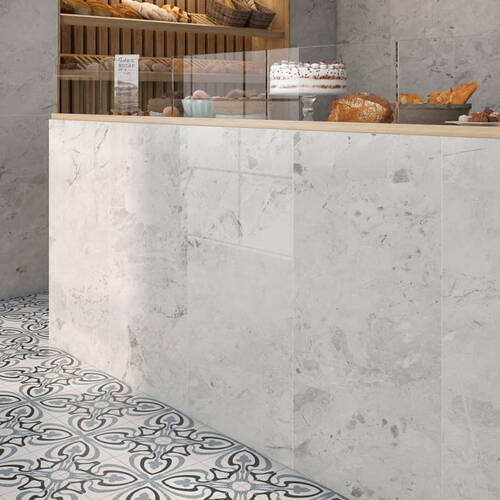 Керамограніт Pamesa Cr. Santoro Blanco (Fam 017/Compacgass) Rect 75x75 см, фото 2