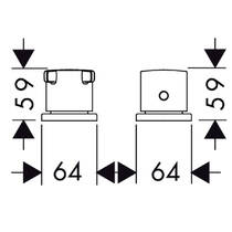 Смеситель для ванны Axor Citterio E 36412000 с термостатом, хром, фото №2
